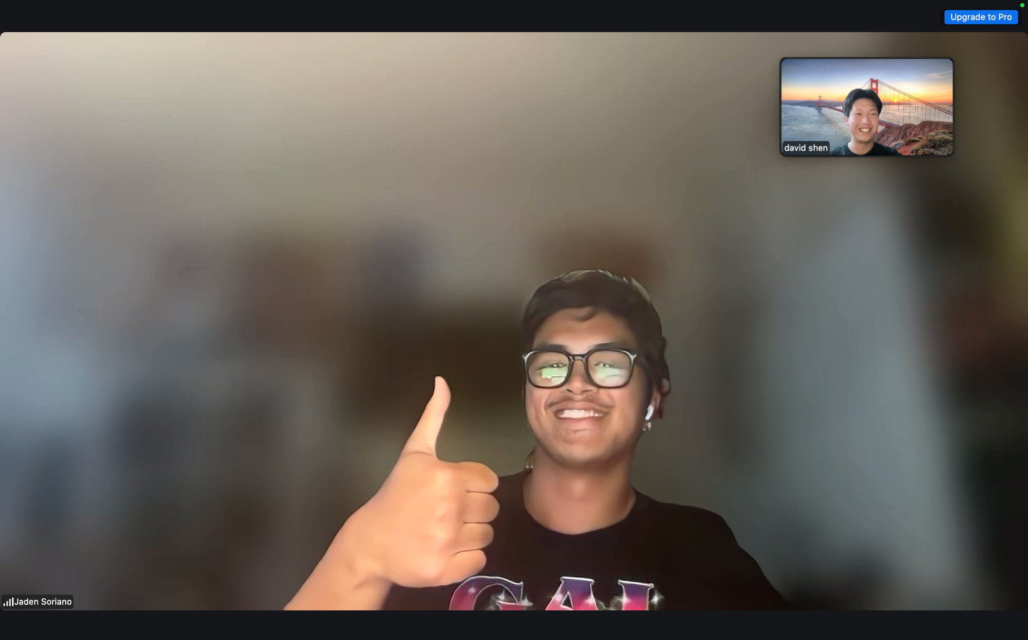 Mentorship meeting screenshot